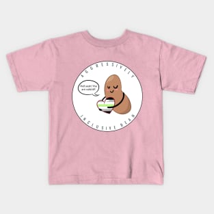 Agender Pride: Aggressively Inclusive Bean Kids T-Shirt